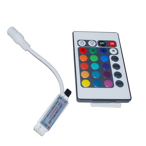Контроллер с ИК пультом для светодиодной RGB ленты 3528 5050 5630 12 В, 6 А 