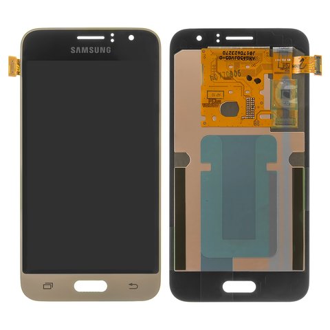 Дисплей для Samsung J120 Galaxy J1 2016 , золотистый, без рамки, Original, сервисная упаковка, #GH97 18224B