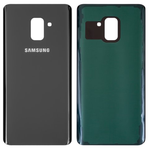 Задня панель корпуса для Samsung A730F Galaxy A8+ 2018 , A730F DS Galaxy A8+ 2018 , чорна