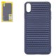 Чехол Baseus для iPhone XS Max, синий, плетёный, пластик, #WIAPIPH65-BV03