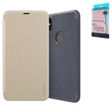 Чохол Nillkin Sparkle laser case для iPhone XS Max, чорний, книжка, з отвором під логотип, пластик, PU шкіра, #6902048164741