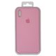 Чехол для iPhone X, iPhone XS, розовый, Original Soft Case, силикон, light pink (06)