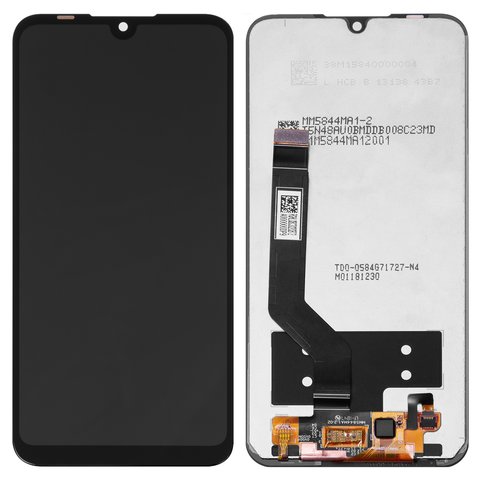 Дисплей для Xiaomi Mi Play, чорний, без рамки, Оригінал переклеєне скло , M1901F9E