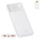 Power bank Baseus Bipow Digital, 10000 мАч, 20 Вт, белый, Quick Charge, #PPDML-L02