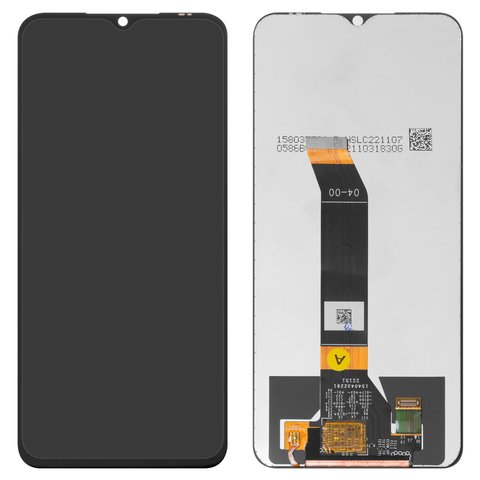 Дисплей для Xiaomi Poco M4 5G, Poco M5 4G, Redmi 10 5G, Redmi Note 11E, черный, без рамки, Original PRC 