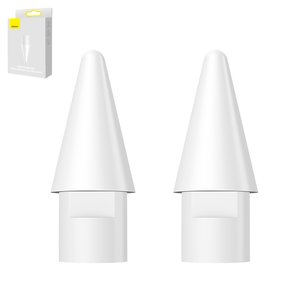 Наконечник для стилуса Baseus Writing Capacitive Stylus, активный, белый, 2 шт., #SXBC010002
