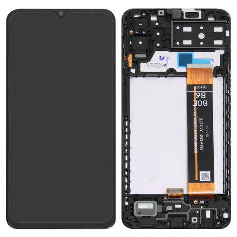 Дисплей для Samsung A135 Galaxy A13, M135 Galaxy M13, чорний, з рамкою, Original PRC , BS066FBM L01 DK00_R1.2