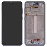 Дисплей для Samsung A336 Galaxy A33 5G, синій, з рамкою, Original (PRC)