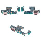 Шлейф для Samsung F731 Galaxy Z Flip5, конектора зарядки, з компонентами, Original (PRC), плата зарядки
