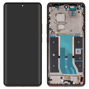 Дисплей для Realme 12 Pro 5G, золотистый, с рамкой, Original PRC , RMX3842