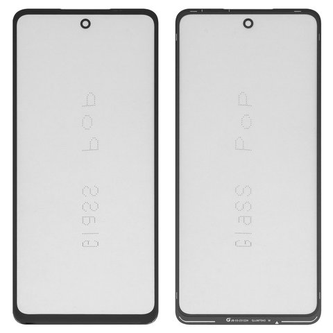 Стекло корпуса G+OCA PRO для Motorola Moto E14, Moto G04, Moto G04s, Moto G24, Moto G24 Power, с OCA пленкой, черное