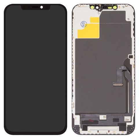 Дисплей для Apple iPhone 12 Pro Max, чорний, з рамкою, Copy, TFT , ZY, LTPS HD+
