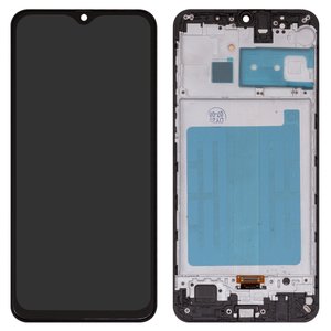 Дисплей для Samsung M215 Galaxy M21, M305 Galaxy M30, M307 Galaxy M30s, M315 Galaxy M31, черный, с рамкой, Сopy, TFT 
