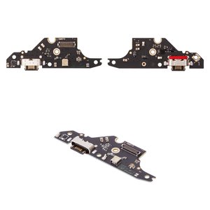 Шлейф для Motorola Moto G06, Moto G06 Power, конектора зарядки, з компонентами, Original PRC , плата зарядки