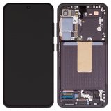 Дисплей для Samsung S911 Galaxy S23, чорний, з рамкою, Original (PRC)