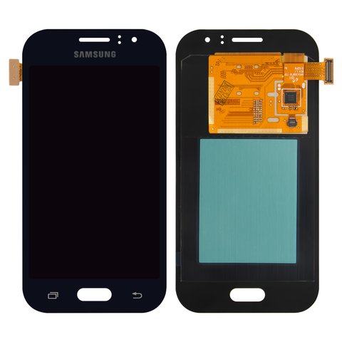 Pantalla LCD puede usarse con Samsung J110 Galaxy J1 Ace, J111F Galaxy J1 Ace Neo , azul, Original PRC , original glass