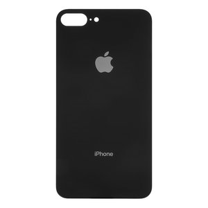 Housing Back Cover compatible with iPhone 8 Plus, black, need to remove the camera glass, small hole 
