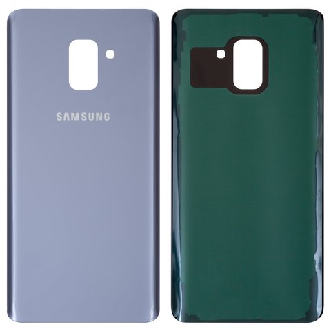 Panel trasero de carcasa puede usarse con Samsung A730F Galaxy A8+ 2018 , A730F DS Galaxy A8+ 2018 , morada, gris