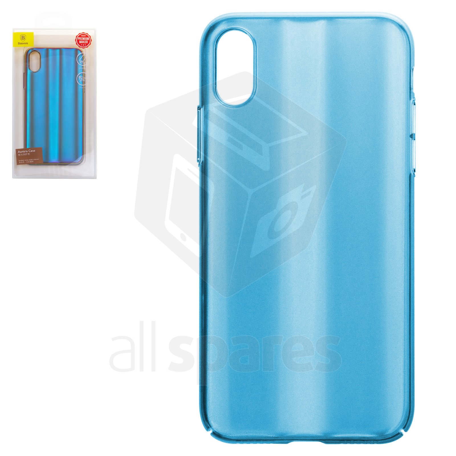 Case Baseus Compatible With Iphone X Dark Blue With Iridescent Color Matt Plastic Wiapiphx Jg03 All Spares