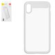 Case Baseus compatible with iPhone X, (white, transparent, silicone, glass) #ARAPIPHX-SB02