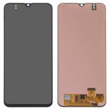 LCD compatible with Samsung A205 Galaxy A20, A205F/DS Galaxy A20, M107F/DS Galaxy M10s, (black, without frame, original (change glass) )