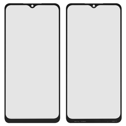 Vidrio de carcasa puede usarse con Samsung A022F Galaxy A02, A125F Galaxy A12, A127 Galaxy A12 Nacho, A326 Galaxy A32 5G, M022 Galaxy M02, M127 Galaxy M12, M326 Galaxy M32 5G, negro