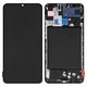 LCD compatible with Samsung A705 Galaxy A70, (black, with frame, original (change glass) )