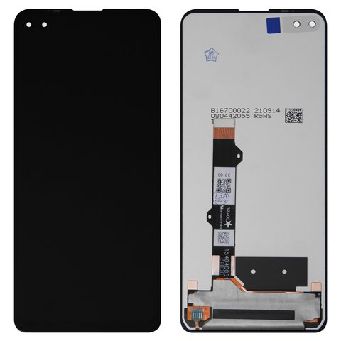 Pantalla LCD puede usarse con Motorola XT2125 Moto G100, negro, sin marco, High Copy