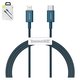 USB Cable Baseus Superior, (USB type C, Lightning, 100 cm, 20 W, dark blue) #CATLYS-A03