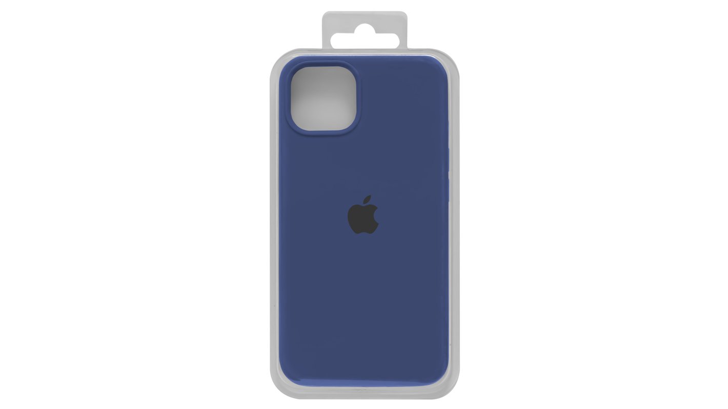 Чехол для iPhone 13, синий, Original Soft Case, силикон, cosmos blue (46)  full side - All Spares