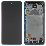 Дисплей для Samsung A725 Galaxy A72, A726 Galaxy A72 5G, синий, с рамкой, Original (PRC)