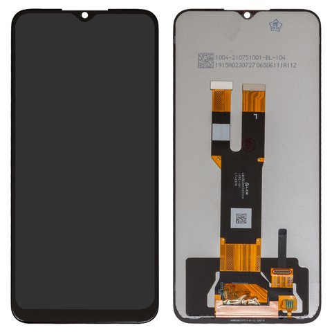 LCD compatible with Nokia C22, C32, black, without frame, Original PRC  