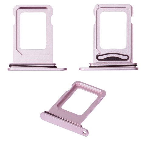 Sujetador de tarjeta SIM puede usarse con iPhone 15, iPhone 15 Plus, rosado, dual sim