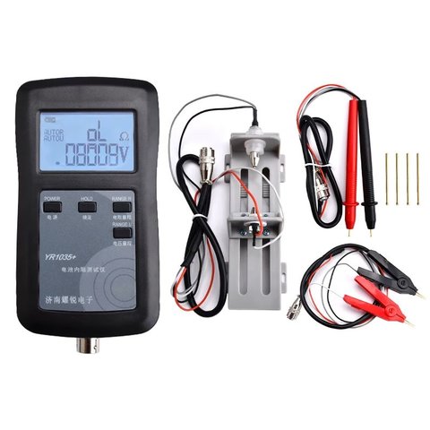 Probador de resistencia interna Yaorea YR1035+, hasta 200 Ω, hasta 100 V, con soporte