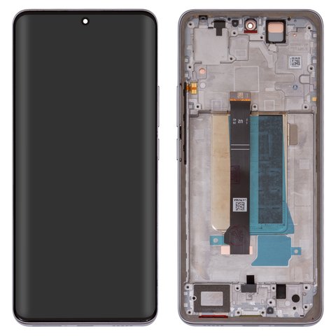 Pantalla LCD puede usarse con Xiaomi Redmi Note 13 Pro Plus, blanco, con marco, Original PRC , Moonlight White , 23090RA98C, 23090RA98G, 23090RA98I