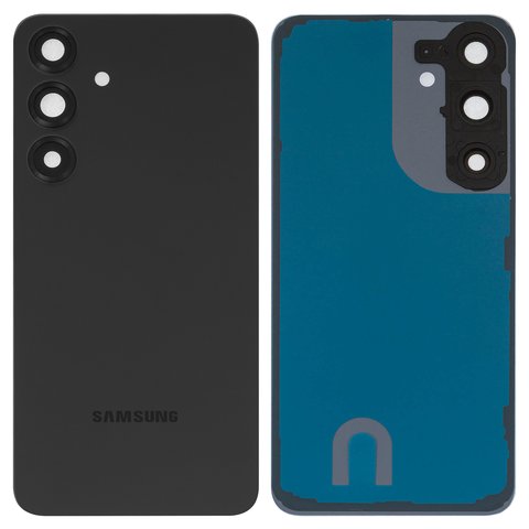 Panel trasero de carcasa puede usarse con Samsung S936 Galaxy S25 Plus, negra, azul, con vidrio de cámara, con componentes, Original PRC , blue black