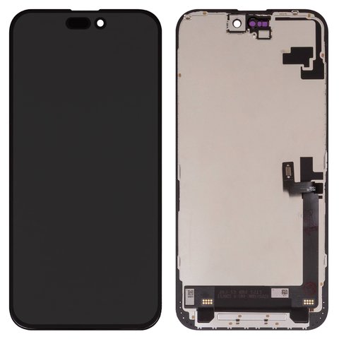 Дисплей для iPhone 16 Plus, черный, с рамкой, AAA, TFT , ZY, LTPS FHD