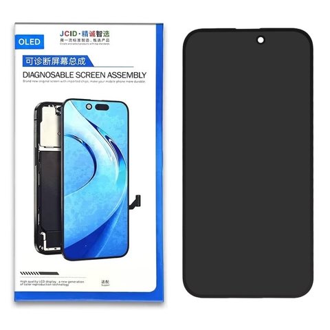 LCD JCID compatible with iPhone 14 Pro Max, black, with frame, without error, OLED  JCID Diagnosable, 120Hz 