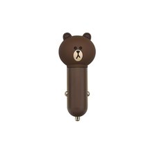 Автомобільний зарядний пристрій USB, Line Friends – Brown - Короткий опис