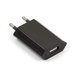 Mains Charger compatible with Apple Cell Phones; Apple MP3-Players, (5 W, black, 1 output)