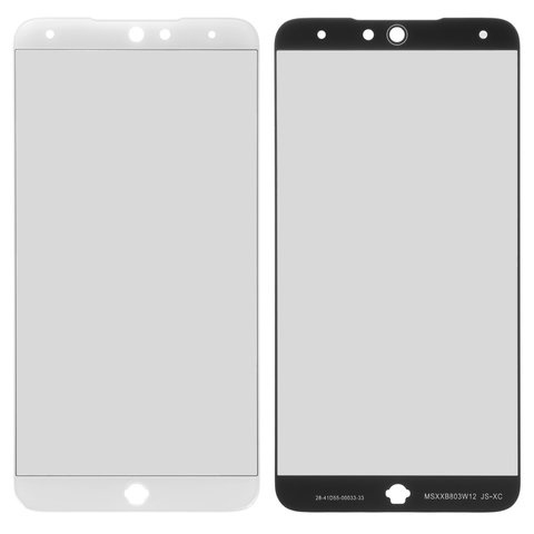 Housing Glass compatible with Meizu 15 Lite M871H , white 