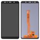LCD compatible with Samsung A750 Galaxy A7 (2018), (black, without frame, High Copy, with wide edge, (OLED))