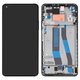 LCD compatible with Xiaomi Mi 11 Lite, Mi 11 Lite 5G, (black, with frame, High Copy, (OLED)) #WM6556Z21-1