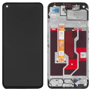 LCD compatible with Oppo A36, A76, black, with frame, Original PRC , PESM10, CPH2375, BV066G3M L01 MB00 