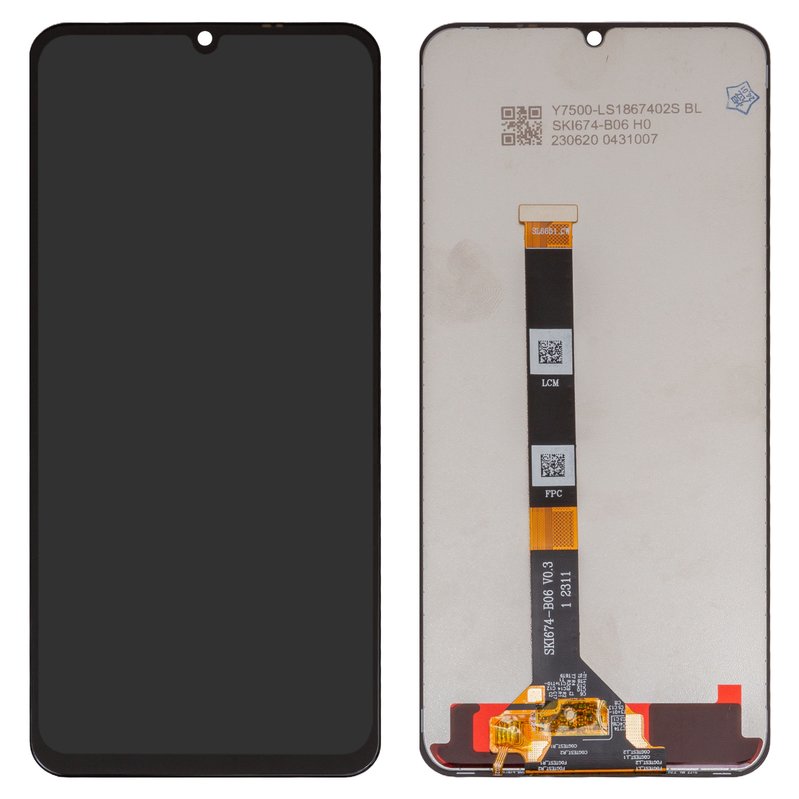 LCD compatible with Realme C51, C53 NFC, Narzo N53, Note 50, (black ...