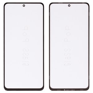 Housing Glass G+OCA PRO compatible with Xiaomi Poco X3 NFC, Poco X3 Pro, with OCA film, black 