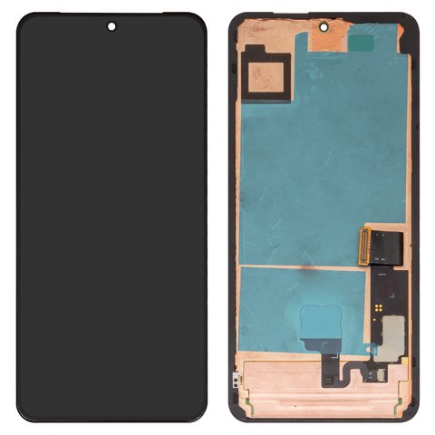 LCD compatible with Google Pixel 8 Pro, black, with frame, original change glass , GC3VE, G1MNW