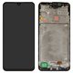 LCD compatible with Samsung A165 Galaxy A16, (black, with frame, original (change glass) )