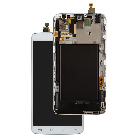 Pantalla LCD puede usarse con LG D686 G Pro Lite Dual, blanco, Original PRC