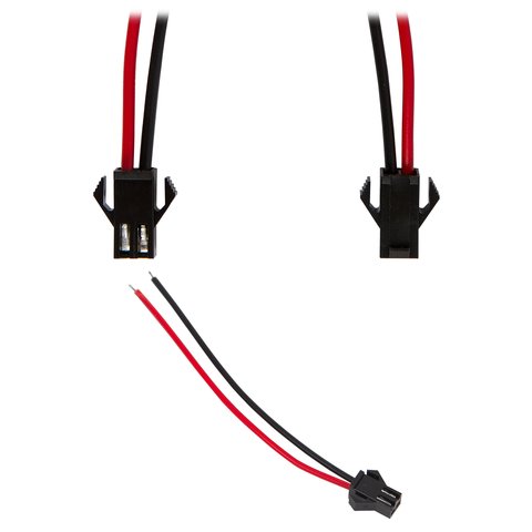 Cable con conector de 2 pines JST tipo "macho"  para tiras de luces LED SMD 3528 2835